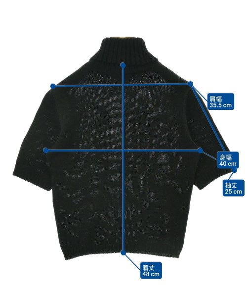 YVES SAINT LAURENT rive gauche（イヴサンローランリヴゴシュ）ニット・セーター 黒 サイズ:36(XS位) レディース/2200643326033