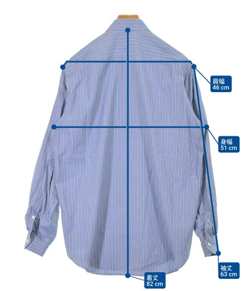 YVES SAINT LAURENT rive gauche（イヴサンローランリヴゴシュ）カジュアルシャツ 青 サイズ:39(M位) メンズ/2200620400145