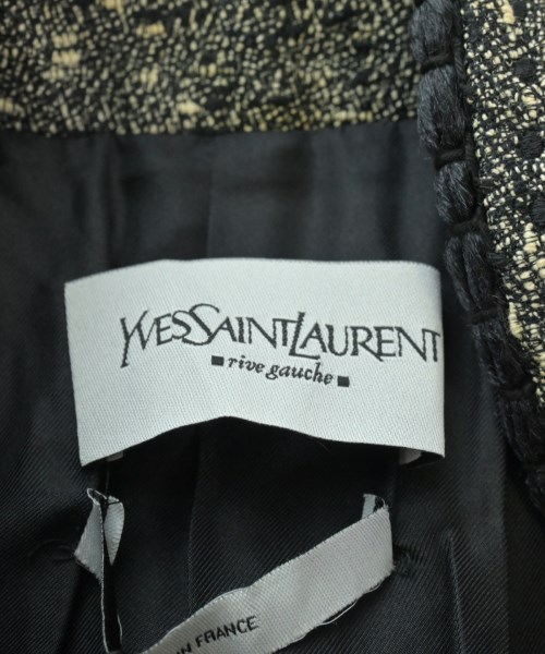YVES SAINT LAURENT rive gauche（イヴサンローランリヴゴシュ）ノーカラージャケット 黒 サイズ:36(XS位) レディース/2200653812182