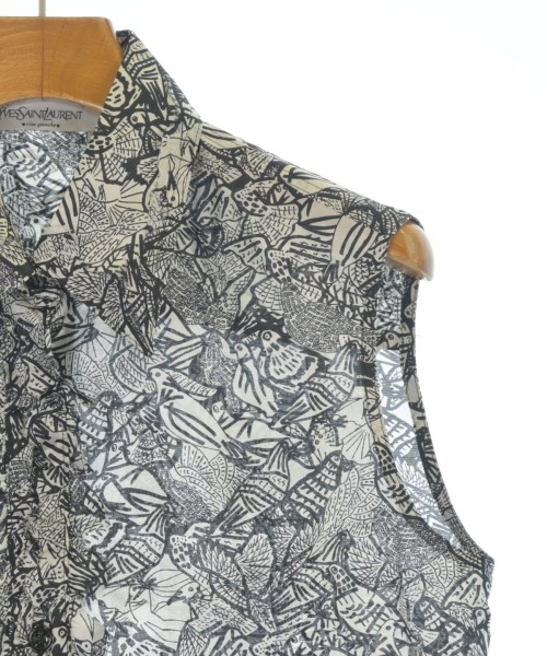 YVES SAINT LAURENT rive gauche（イヴサンローランリヴゴシュ）カジュアルシャツ 黒 サイズ:36(XS位) レディース/2200653887555