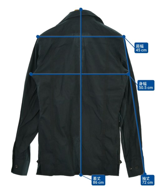 YVES SAINT LAURENT rive gauche（イヴサンローランリヴゴシュ）カジュアルシャツ 紺 サイズ:15 1/2(M位) メンズ/2200646176062