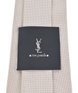 YVES SAINT LAURENT rive gauche（イヴサンローランリヴゴシュ）ネクタイ 白 サイズ:- メンズ/2200704642898