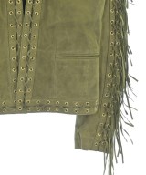BALMAIN（バルマン）ライダース カーキ サイズ:46(M位) メンズ/2200635873019