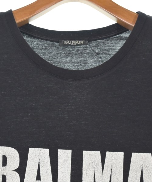 BALMAIN（バルマン）Tシャツ・カットソー 黒 サイズ:36(S位) メンズ/2200642053251