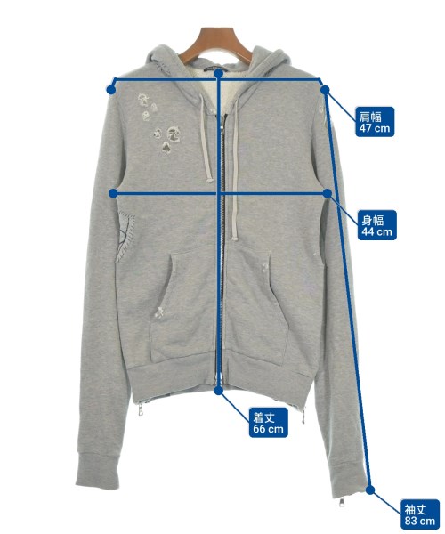 BALMAIN（バルマン）パーカー グレー サイズ:XS メンズ/2200643145047