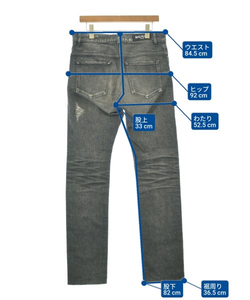 BALMAIN（バルマン）デニムパンツ 黒 サイズ:32(L位) メンズ/2200624187035