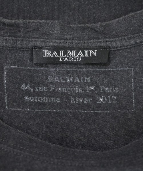 BALMAIN（バルマン）Tシャツ・カットソー グレー サイズ:S メンズ/2200624698173