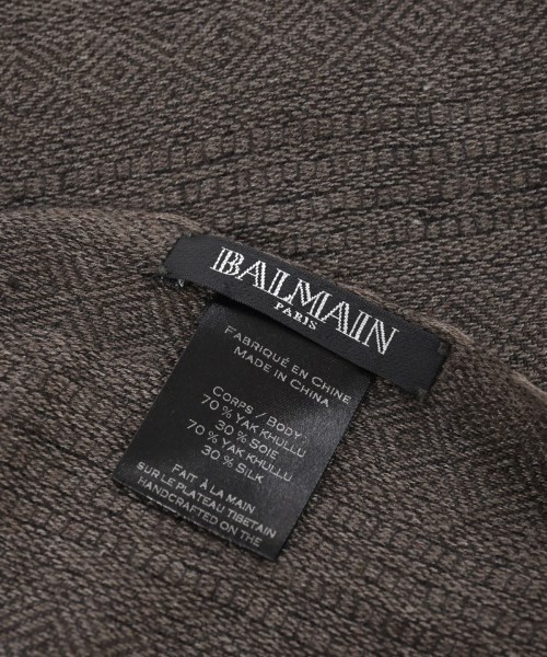 BALMAIN（バルマン）ストール 茶 サイズ:- メンズ/2200631716198