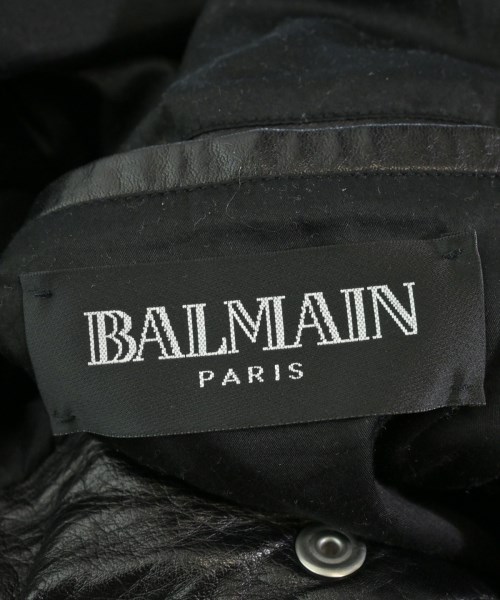 BALMAIN（バルマン）ライダース 黒 サイズ:44(S位) メンズ/2200633077013