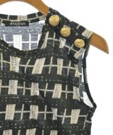 BALMAIN（バルマン）ノースリーブ 黒 サイズ:34(XXS位) レディース/2200600582113