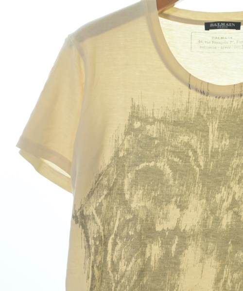 BALMAIN（バルマン）Tシャツ・カットソー ベージュ サイズ:S メンズ/2200617044185