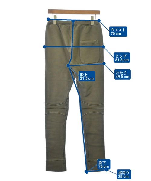 BALMAIN（バルマン）スウェットパンツ カーキ サイズ:XS メンズ/2200669608069