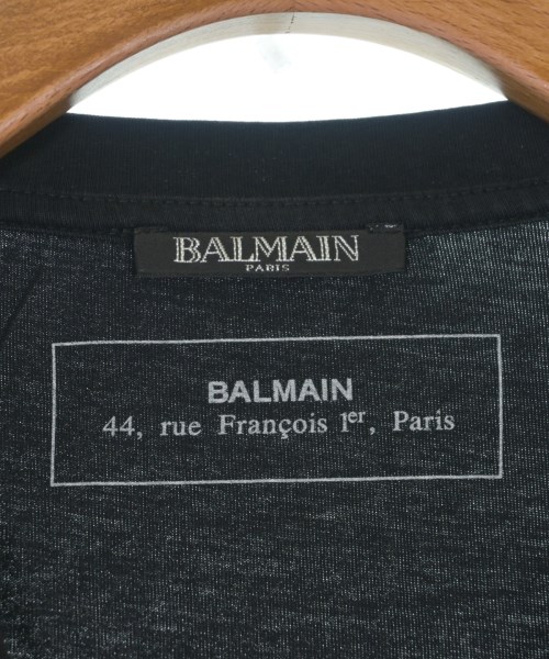 BALMAIN（バルマン）Tシャツ・カットソー 黒 サイズ:M メンズ/2200672956058
