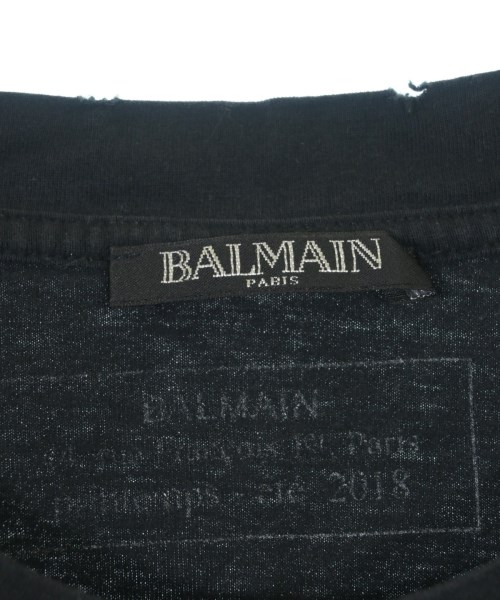BALMAIN（バルマン）Tシャツ・カットソー 黒 サイズ:M メンズ/2200672956065
