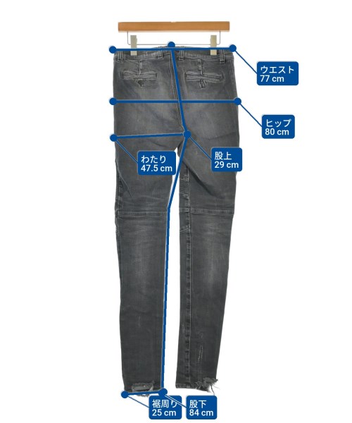 BALMAIN（バルマン）デニムパンツ 黒 サイズ:32(L位) メンズ/2200672956300