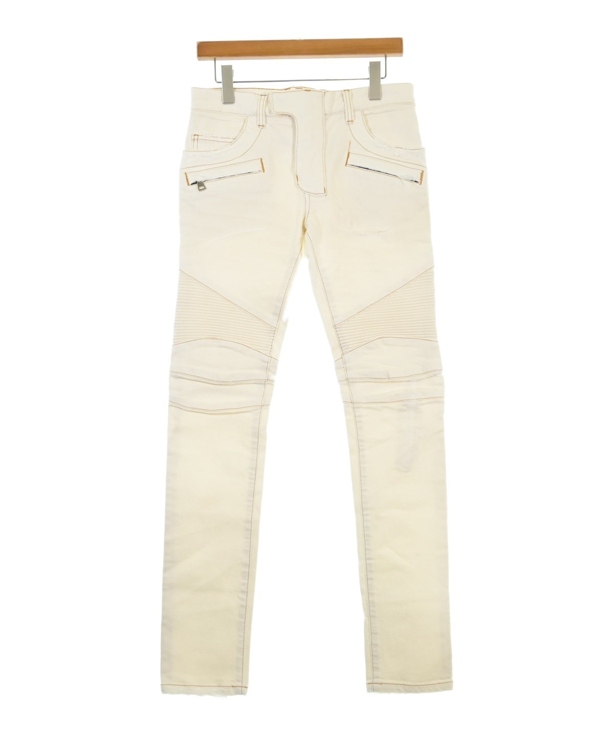 BALMAIN（バルマン）デニムパンツ 白 サイズ:28(S位) メンズ