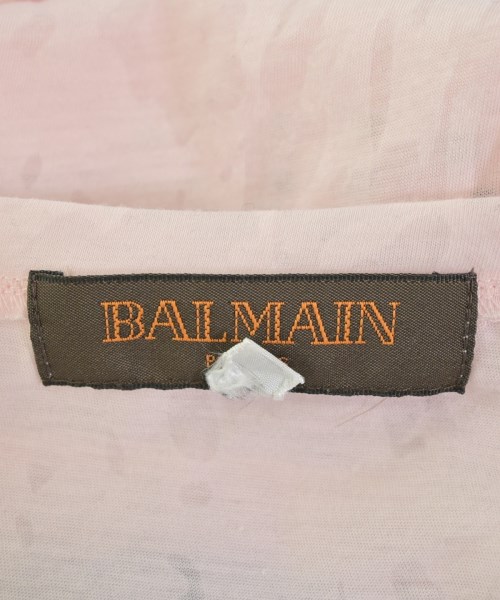 BALMAIN（バルマン）Tシャツ・カットソー ピンク サイズ:38(S位) レディース/2200674992047