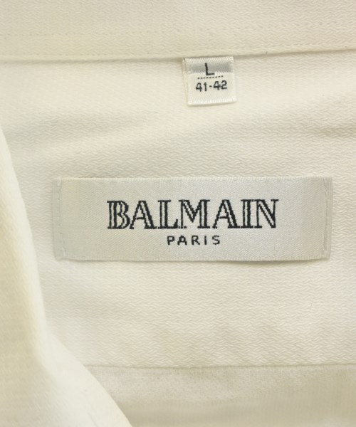 BALMAIN（バルマン）カジュアルシャツ 白 サイズ:L メンズ/2200690891041