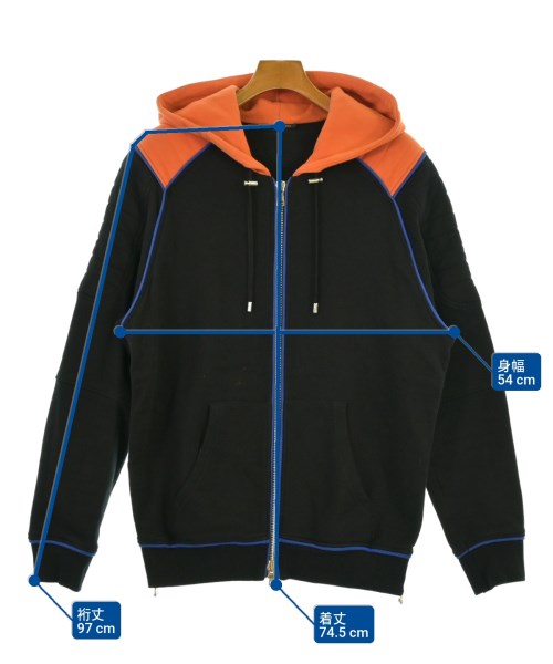 BALMAIN（バルマン）パーカー 黒 サイズ:M メンズ/2200650823037