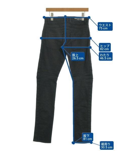BALMAIN（バルマン）デニムパンツ 黒 サイズ:27(XS位) メンズ/2200657052096