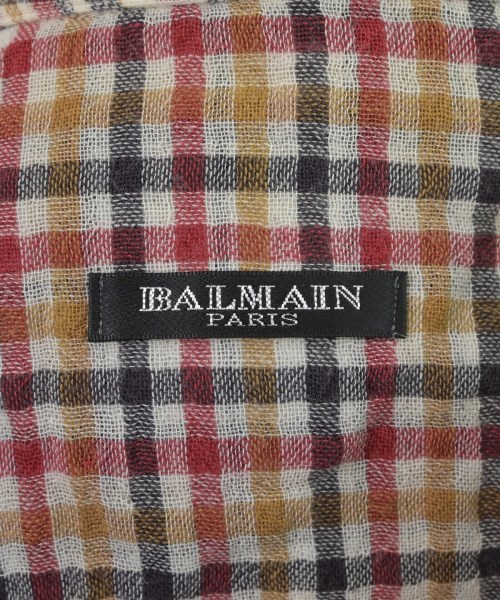 BALMAIN（バルマン）カジュアルシャツ 赤 サイズ:39(M位) メンズ/2200657132286