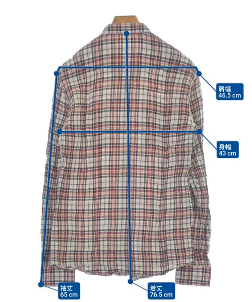 BALMAIN（バルマン）カジュアルシャツ 赤 サイズ:39(M位) メンズ/2200657132286