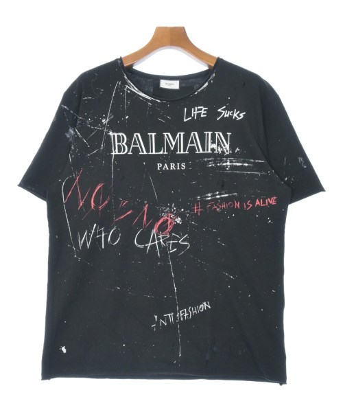 BALMAIN(バルマン)Tシャツ・カットソー 黒 サイズ:L/2200660932118