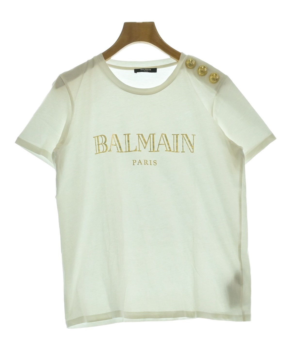 BALMAIN（バルマン）Tシャツ・カットソー 白 サイズ:M レディース