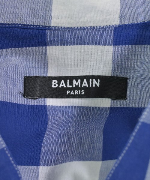 BALMAIN（バルマン）カジュアルシャツ 紺 サイズ:37(XS位) メンズ/2200710617026