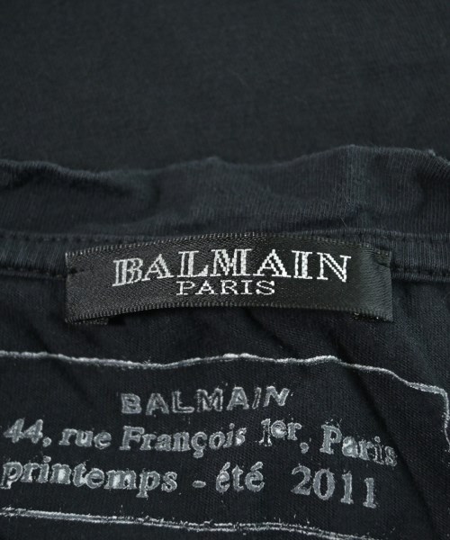 BALMAIN（バルマン）Tシャツ・カットソー 黒 サイズ:S メンズ/2200650230118