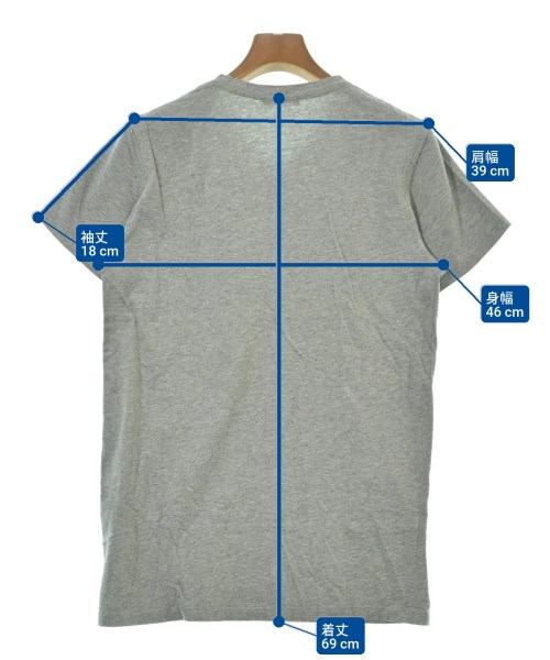 BALMAIN（バルマン）Tシャツ・カットソー グレー サイズ:S メンズ/2200650230125