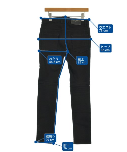 BALMAIN（バルマン）デニムパンツ 黒 サイズ:28(S位) メンズ/2200709083047