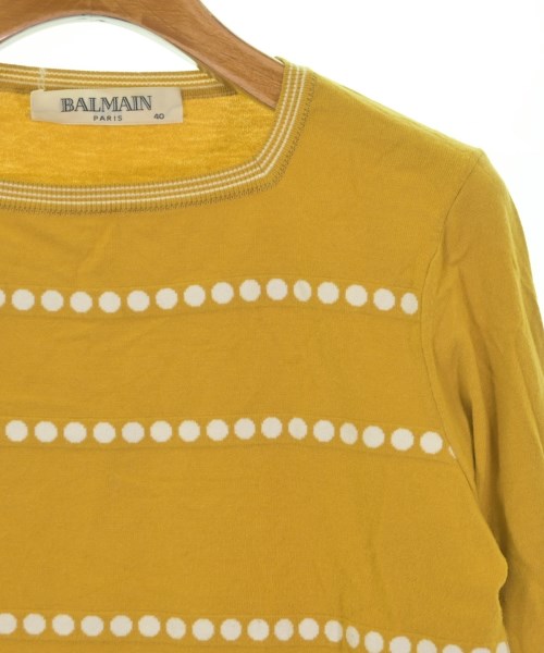 BALMAIN（バルマン）ニット・セーター 黄 サイズ:40(M位) レディース/2200662807056