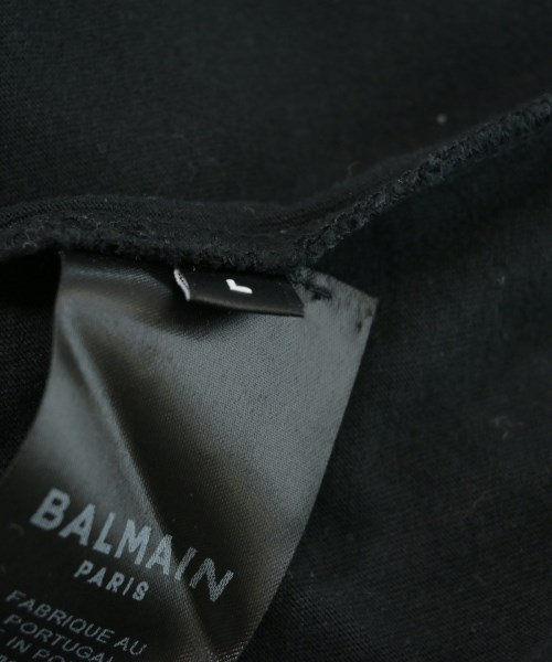 BALMAIN（バルマン）Tシャツ・カットソー 黒 サイズ:L メンズ/2200732300036