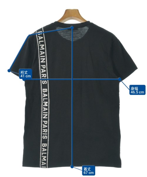 BALMAIN（バルマン）Tシャツ・カットソー 黒 サイズ:M メンズ/2200734273031