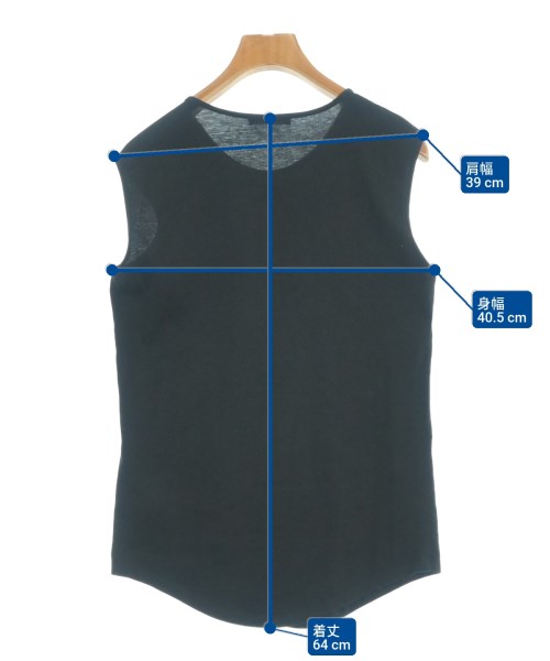 BALMAIN（バルマン）ノースリーブ 黒 サイズ:34(XXS位) レディース/2200683368079