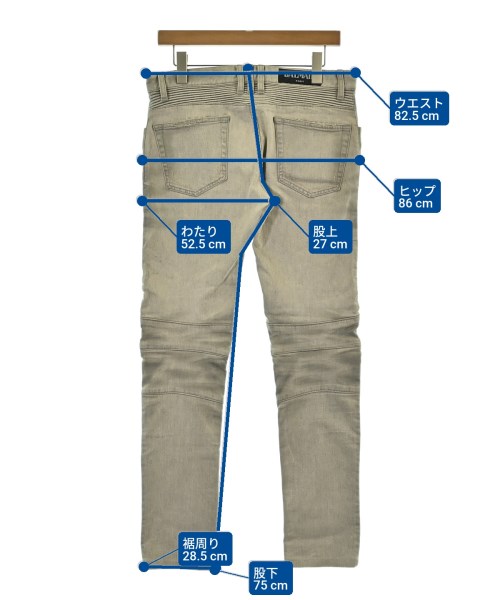BALMAIN（バルマン）デニムパンツ グレー サイズ:29(S位) メンズ/2200679042037