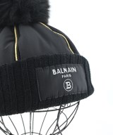 BALMAIN（バルマン）ニットキャップ・ビーニー 黒 サイズ:3(L位) レディース/2200677861227