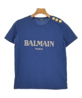 BALMAIN（バルマン）Tシャツ・カットソー 青 サイズ:36(XS位) メンズ/2200685773048