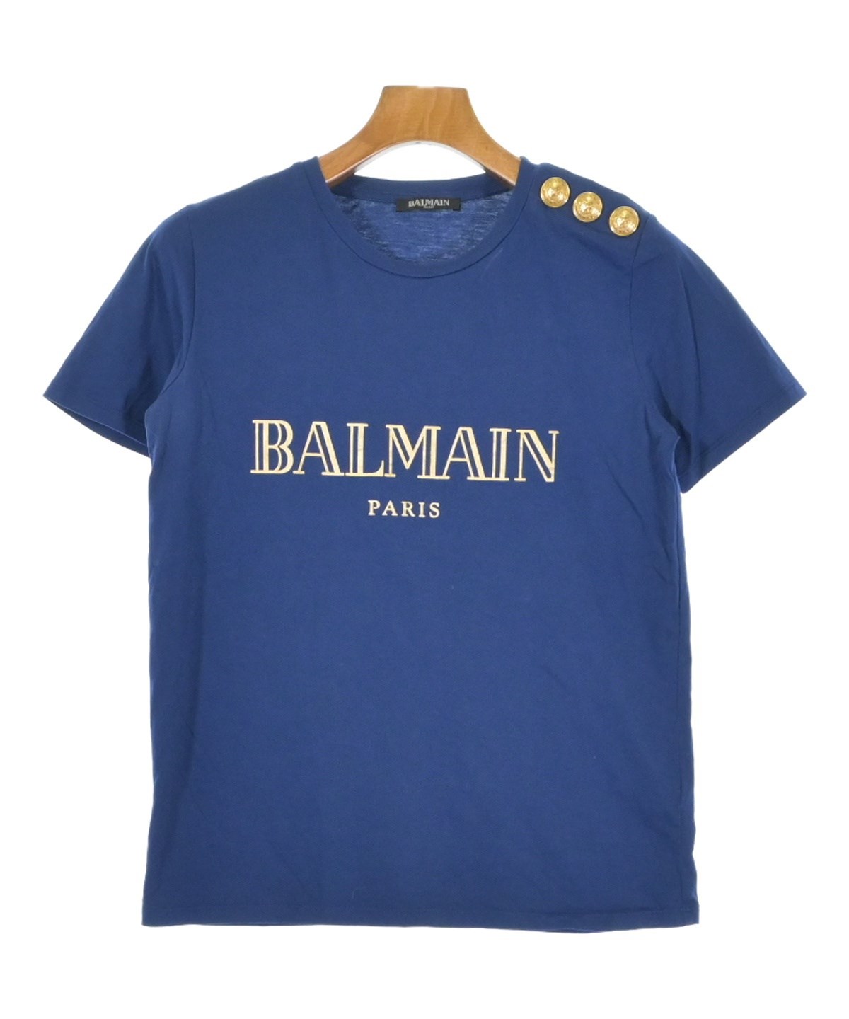 BALMAIN　バルマン　レリアン　タートルネック長袖カットソー　13+　青黒 BALMAIN（バルマン）Tシャツ・カットソー 青 サイズ:36(XS位) メンズ