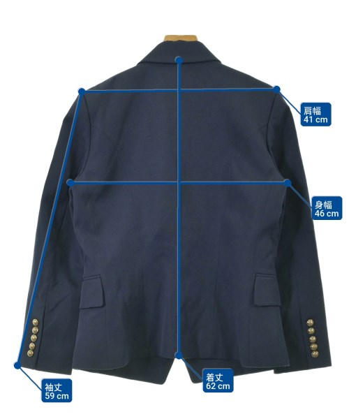 BALMAIN（バルマン）テーラードジャケット 紺 サイズ:42(M位) レディース/2200686639091