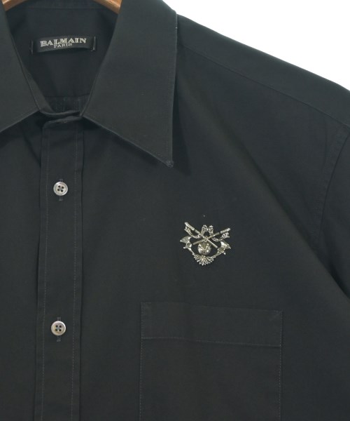 BALMAIN（バルマン）カジュアルシャツ 黒 サイズ:39(M位) メンズ/2200683114348
