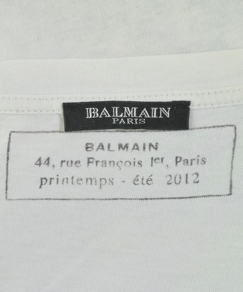 BALMAIN（バルマン）Tシャツ・カットソー 白 サイズ:U メンズ/2200691081632