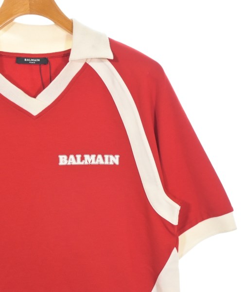BALMAIN（バルマン）Tシャツ・カットソー 赤 サイズ:S メンズ/2200692193020