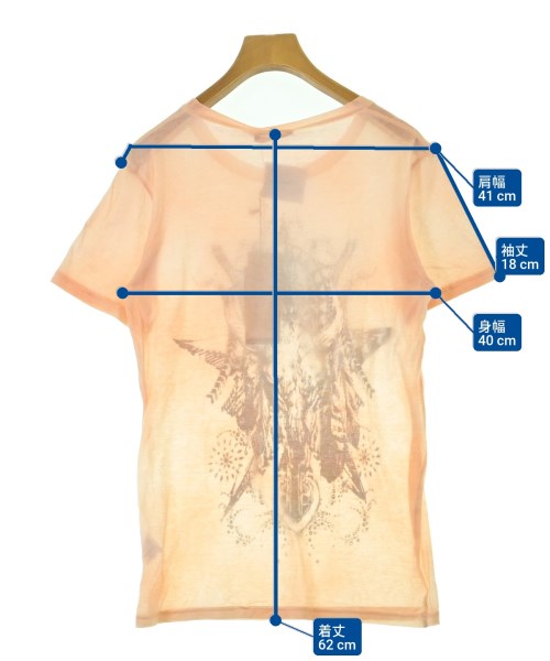 BALMAIN（バルマン）Tシャツ・カットソー オレンジ サイズ:34(XXS位) レディース/2200686761051