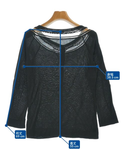 Alberta Ferretti（アルベルタフェレッティ）カーディガン 黒 サイズ:40(M位) レディース/2200700962112