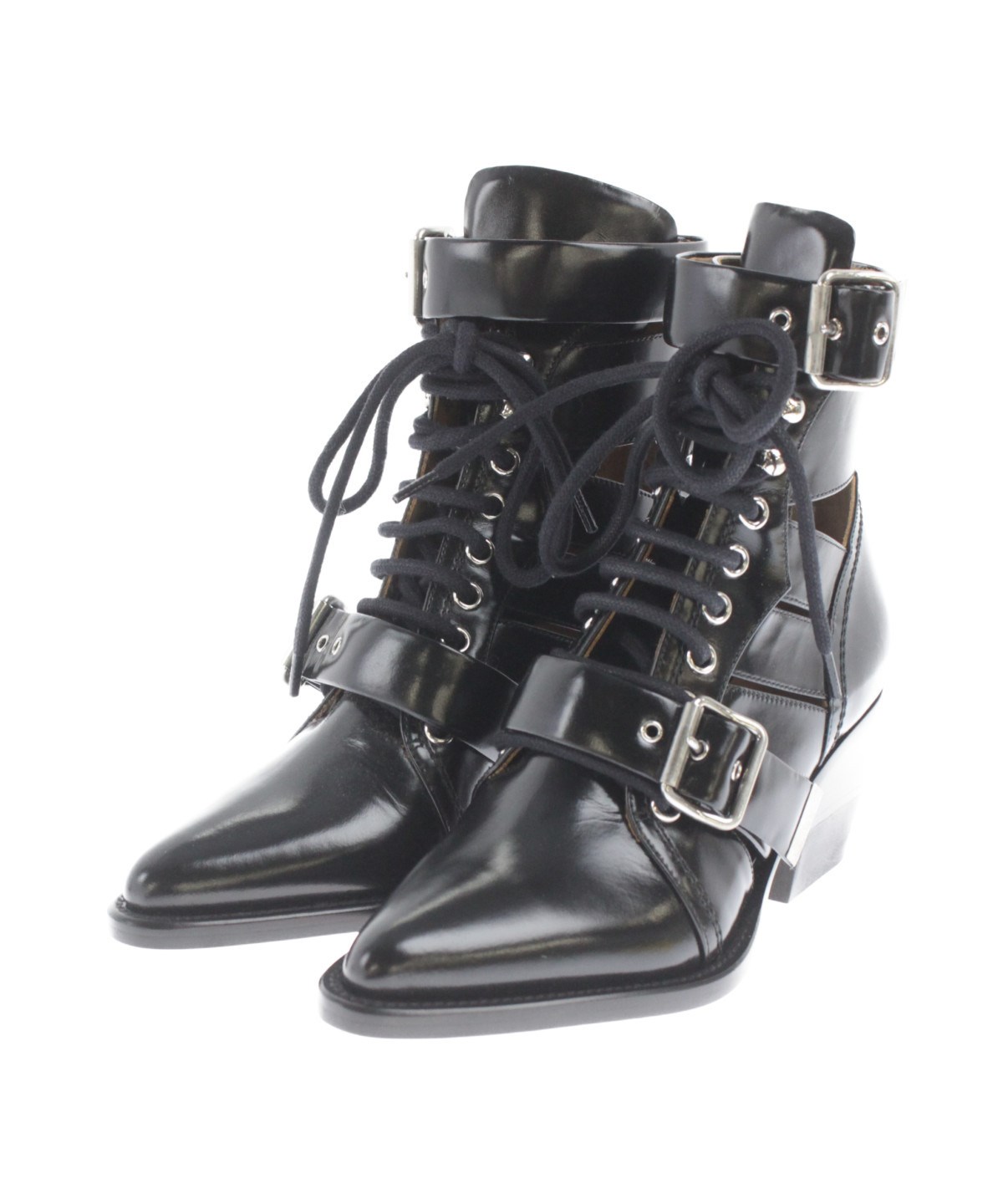 Chloe（クロエ）ブーツ 黒 サイズ:35(22cm位) レディース