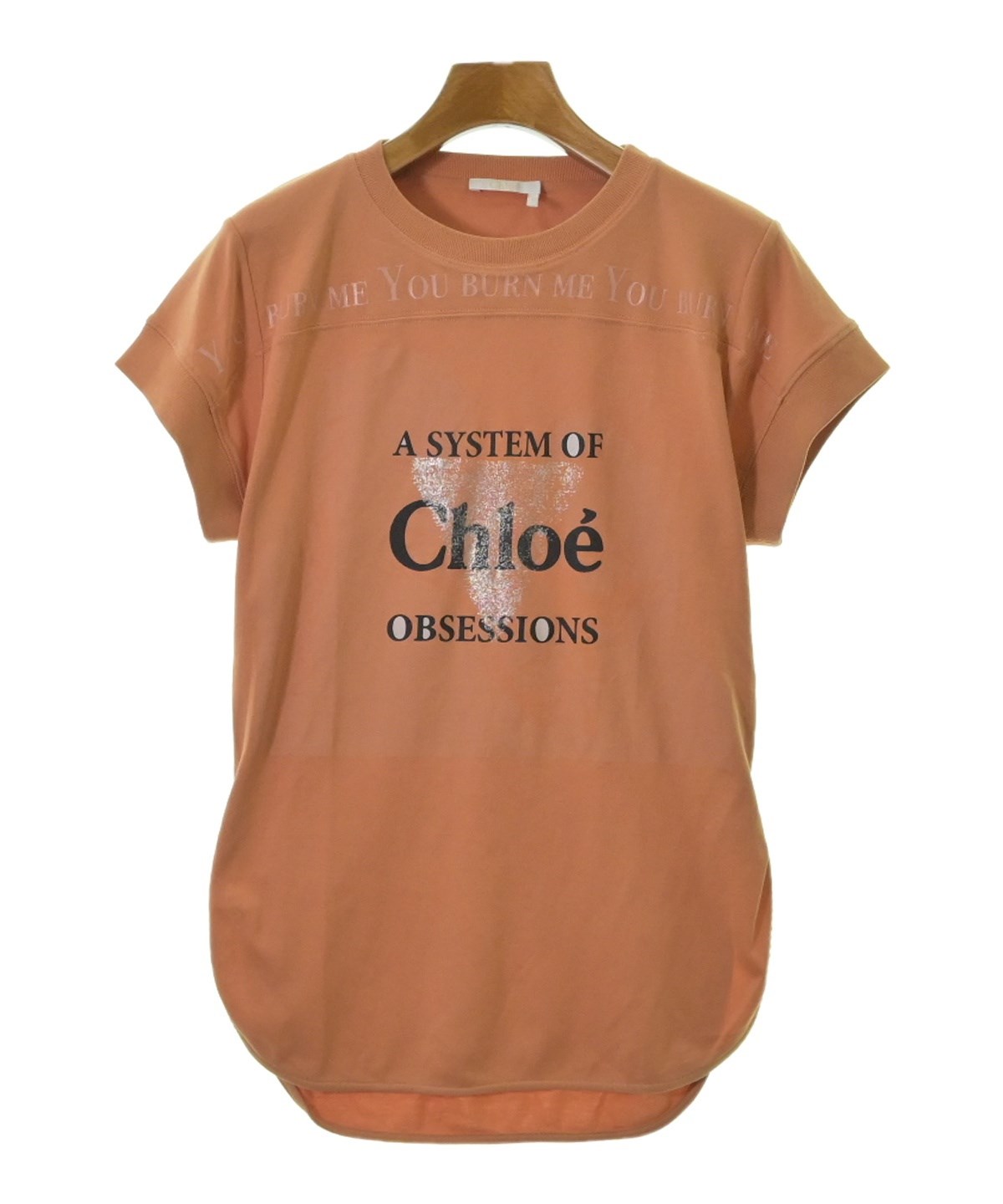 Chloe（クロエ）Tシャツ・カットソー オレンジ サイズ:36(XS位