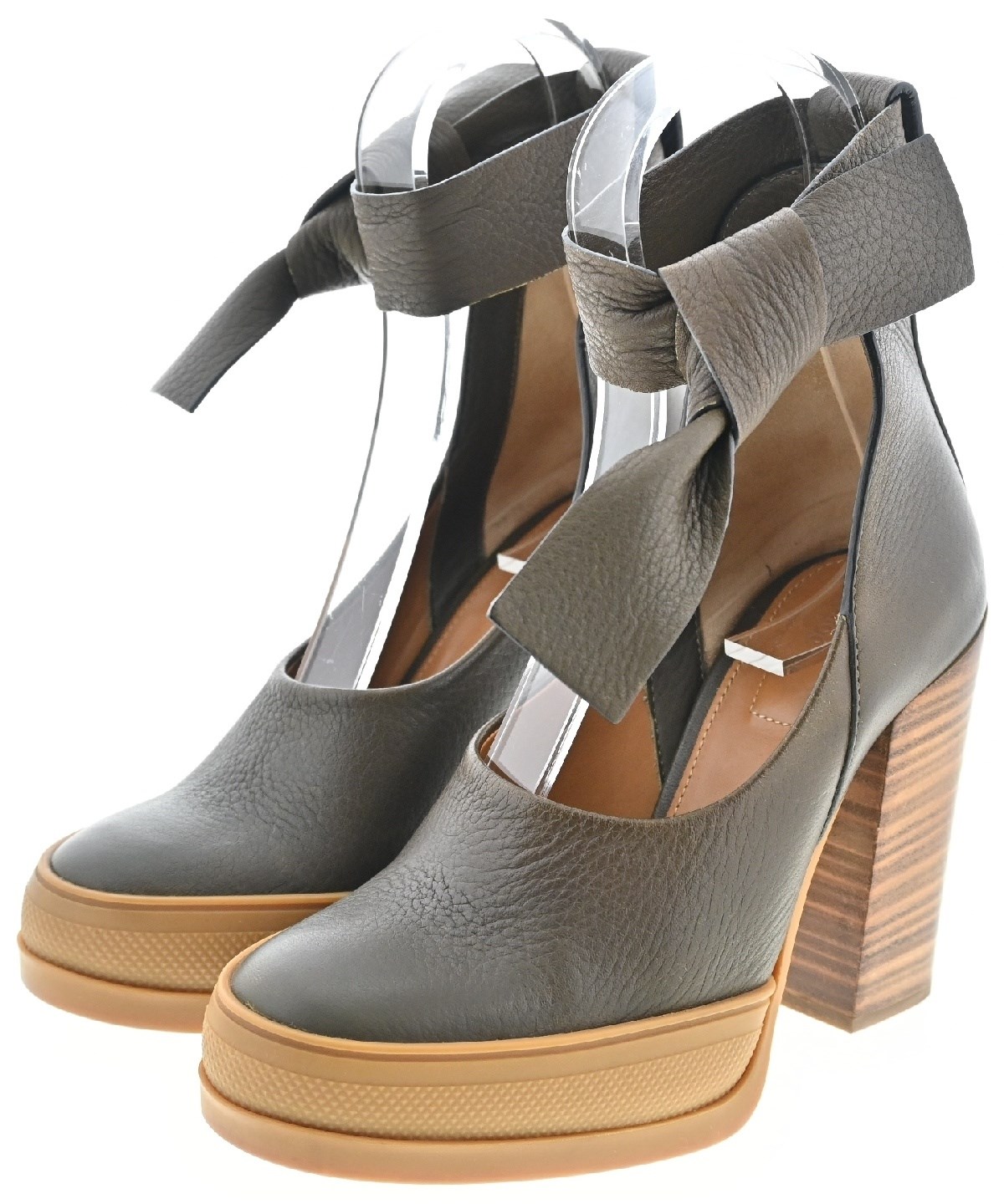 Chloe（クロエ）パンプス カーキ サイズ:36(23cm位) レディース