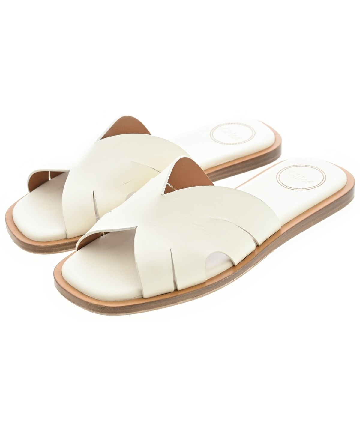 Chloe（クロエ）サンダル 白 サイズ:EU37(23.5cm位) レディース
